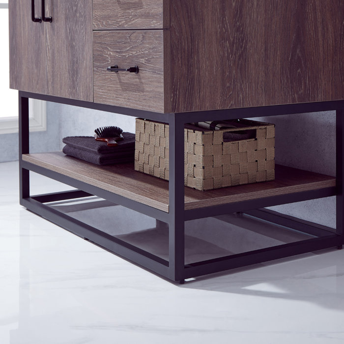 Wade Logan® Annice 36'' Single Bathroom Vanity with Stone Top with